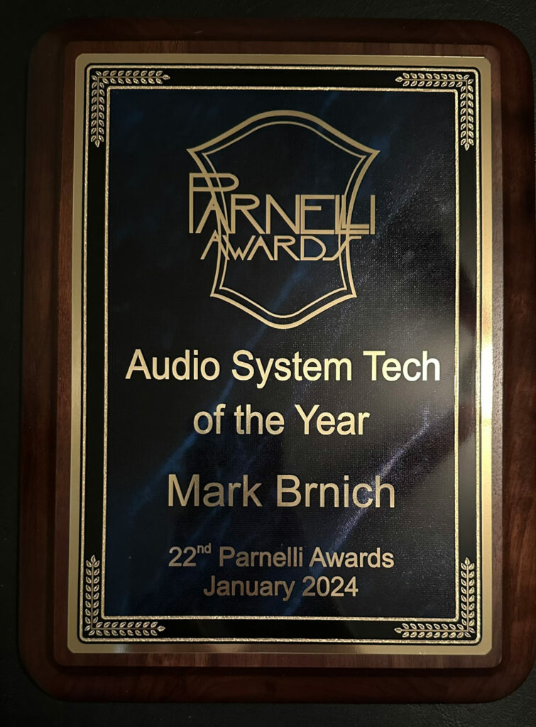 Audio System Tech of the Year Mark Brnich