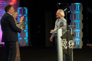 James Gordon presents Audio Innovator Award to John Stadius