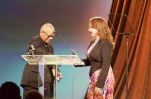 KC Jackson presents NextGen Award to Arica Rust 1