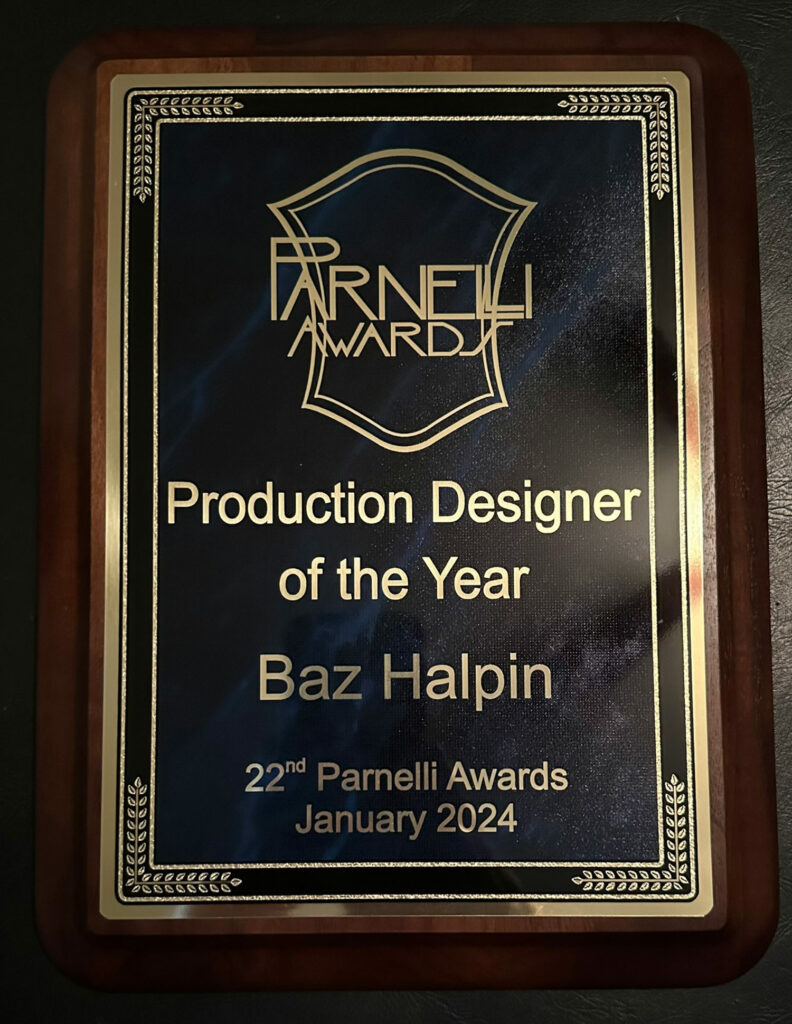 Production Designer of the Year Baz Halpin