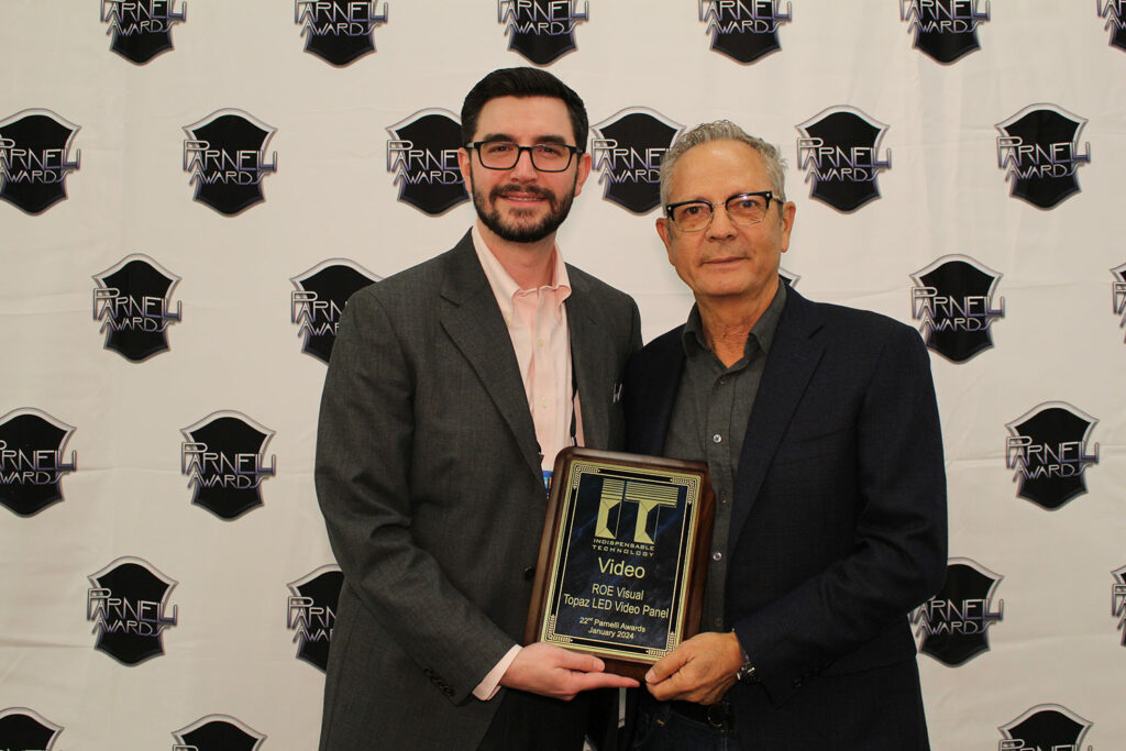 ROE Visual won the Parnelli Indispensable Technology Video award