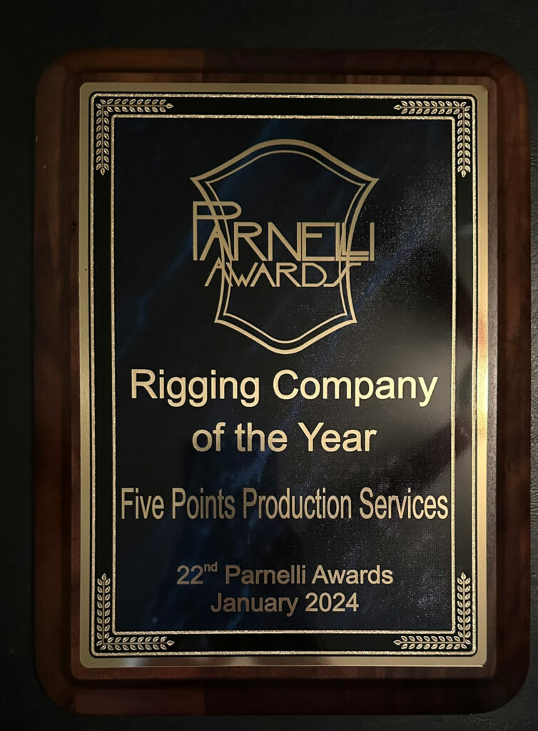 Rigging Company of the Year Five Points Production Services